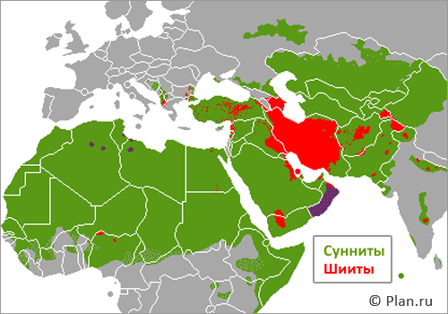 География распространения Ислама на земле